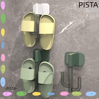 Pista ชั้นแขวนรองเท้าแตะ แบบติดผนัง ประหยัดพื้นที่ สไตล์นอร์ดิก สําหรับห้องน้ํา