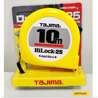 Tajima HILOC เทปวัดเหล็ก ความแม่นยําสูง 10 เมตร คุณภาพสูง L25100