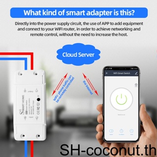 【Coco】สวิตช์อัจฉริยะ Wifi 1 2 3 2 4Ghz พลาสติก พร้อมรีโมตคอนโทรล