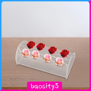 [Baosity5] แจกันดอกไม้อะคริลิคใส ทรงครึ่งวงกลม สําหรับตกแต่งกระถางต้นไม้