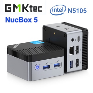 Gmktec NucBox 5 คอมพิวเตอร์พกพา PC Intel N5105 DDR4 8GB SATA SSD 512GB Window 11 Pro MINI PC BT 4.2 5 4K HD