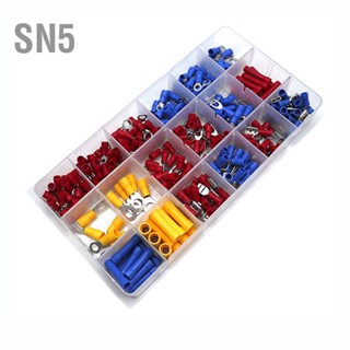 SN5 300PCS Crimp Connector Assortment Set Waterproof Ring Spade Butt Insulated Terminals