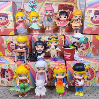 ของเล่นฟิกเกอร์ Pop Mart Molly Molly My Childhood My Childhood My Childhood Mystery Box ของขวัญ สําหรับตกแต่งโต๊ะ