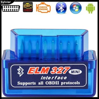 [sylviar] เครื่องตรวจจับความผิดพลาดรถยนต์ Elm327 V1.5 บลูทูธ Obd2 ขนาดเล็ก