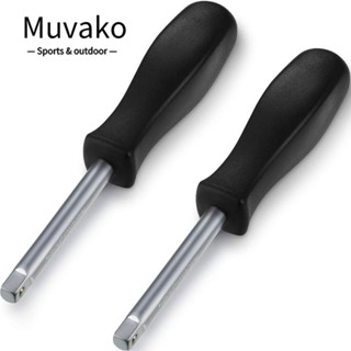 Muvako มือจับไดร์เวอร์ซ็อกเก็ต 1/4 นิ้ว สีดํา สําหรับซ่อมแซมรถยนต์ 2 ชิ้น