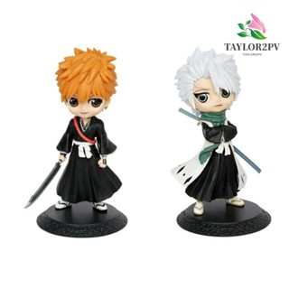 Taylor2pv โมเดลฟิกเกอร์ PVC อนิเมะ Ichigo Kurozaki Q Postket Bleach 15 ซม. ตาโต Hitsugaya Touhirou ของเล่น สําหรับเก็บสะสม ของขวัญวันเกิด