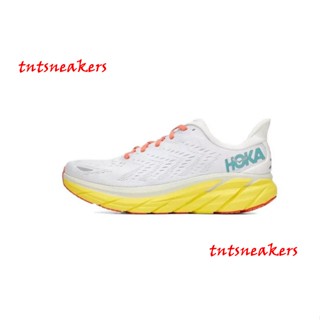 Hoka ONE ONE Clifton 8 รองเท้าผ้าใบลําลอง ระบายอากาศ เหมาะกับการวิ่ง เล่นกีฬา แฟชั่นสําหรับผู้ชาย ผู้หญิง hqaexl22 112