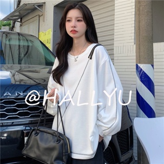 HALLYU เสื้อผ้าผู้ญิง แขนยาว เสื้อฮู้ด คลุมหญิง สไตล์เกาหลี แฟชั่น  สไตล์เกาหลี Unique Korean Style สบาย A98J24R 36Z230909