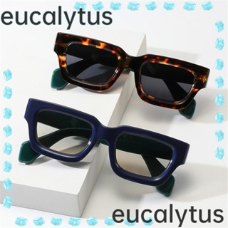 Eucalytus1 แว่นตากันแดด ทรงสี่เหลี่ยมผืนผ้า ป้องกันรังสียูวี ทรงสี่เหลี่ยมผืนผ้า ขนาดเล็ก สไตล์เรโทร สําหรับผู้หญิง และผู้ชาย