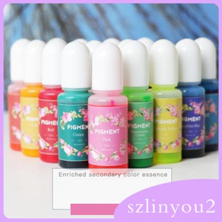 [szlinyou2] เม็ดสีเรซิ่นอีพ็อกซี่ 15 สี สําหรับทําเครื่องประดับ DIY