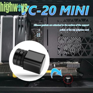 Vc-20 สกรูยึดการ์ดจอ โลหะผสม ขนาดเล็ก สําหรับ ITX + MATX (สีดํา) [highways.th]