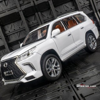 โมเดลรถยนต์ 1: 24 Lexus LX570 Off-Road ของเล่นสําหรับเด็กผู้ชาย