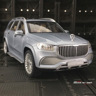 โมเดลรถยนต์โลหะ 1: 24 Mercedes-Benz McBach GLS600 ของเล่นสําหรับเด็กผู้ชาย