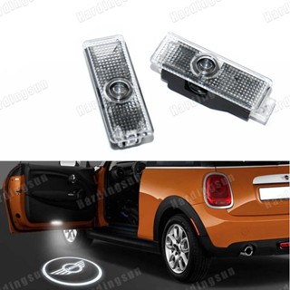 ไฟโปรเจคเตอร์ LED รูปโลโก้ Ghost Shadow สําหรับติดประตูรถยนต์ mini clubman R53 mini cooper R55 R56 R57 R58 R59 R60 R50 2 ชิ้น