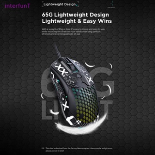 [InterfunT] เมาส์เกมมิ่งมีสาย RGB 12000DPI สําหรับคอมพิวเตอร์ แล็ปท็อป คอมพิวเตอร์ เดสก์ท็อป [ใหม่]