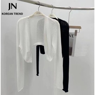 JN Studio  Áo Len áo khoác cardigan áo cardigan Thời trang hàn quốc  สไตล์เกาหลี Korean Style fashion ทันสมัย A91K05M 36Z230909