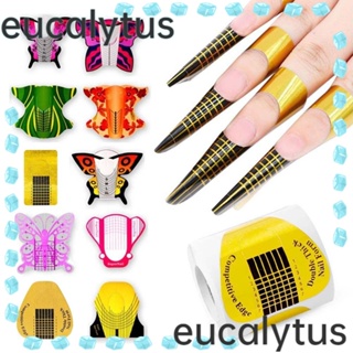 Eucalytus1 สติกเกอร์ต่อเล็บแฟชั่น มีกาวในตัว แฮนด์เมด DIY