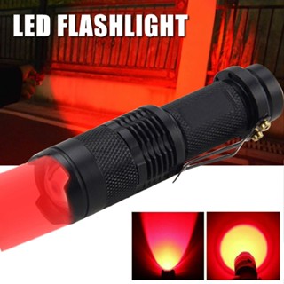 New 9LED 670nM Red Light Flashlight Against Vision Deterioration Red Torch