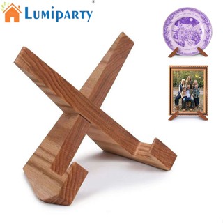 Lumiparty ขาตั้งกรอบรูป แบบไม้ สไตล์เรโทร สําหรับวางรูปภาพ หนังสือ แท็บเล็ต โทรศัพท์