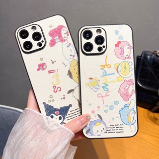 เคสโทรศัพท์มือถือหนัง ป้องกันเลนส์ กันกระแทก ลายการ์ตูนสัตว์น่ารัก สําหรับ iPhone 14ProMax 13 12 11