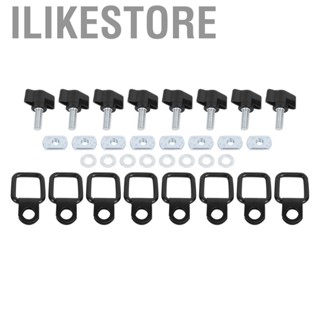 Ilikestore Hard Top Quick   Fastener Kit Thumb Screw Nut Tie‑Down D‑Ring Fit for M10 M8.