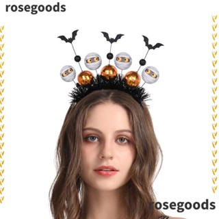 Rosegoods1 ที่คาดผม รูปค้างคาวผีโกธิค พร้อมลูกบอล เครื่องประดับผม คุณภาพสูง สําหรับปาร์ตี้ฮาโลวีน