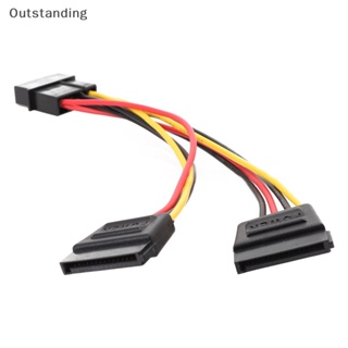 Outstanding สายเคเบิลฮาร์ดไดรฟ์ IDE4 pin เป็น SATA 4P เป็น SATA ขนาดใหญ่ สําหรับคอมพิวเตอร์