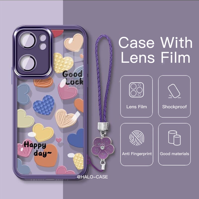 【2in1】เคส OPPO Reno 10 Pro Reno8T 5Gโทรศัพท์มือถือแบบนิ่ม กันกระแทก กันรอยเลนส์กล้อง ลายหมี และหัวใจ สําหรับ A98 A77 A78 Reno8Z Reno8Z Reno5Pro Reno6