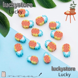 Lucky ลูกปัดดินโพลิเมอร์ รูปสับปะรด 10 มม. สําหรับทําเครื่องประดับ DIY