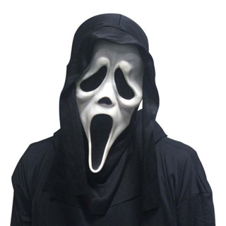 Classic Official Ghost Face Scream Mask With Shroud - Scream Fun World