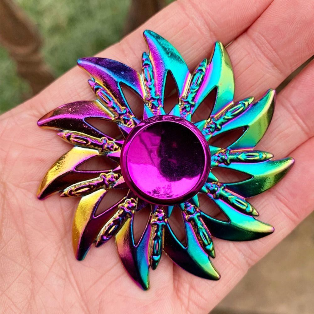 Keepin Hand Spinner, Dragon Wings โลหะความเร็วสูง Rainbow Finger Spinner, Spinning Top ของเล่นโลหะผสมเสียงต่ํา Anti-Anxiety ปลายนิ้ว Gyro ของขวัญวันเกิด - รูปที่ 7
