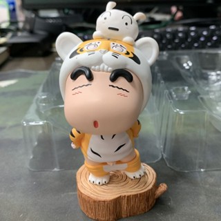 ตุ๊กตาฟิกเกอร์ การ์ตูนชินจัง Nohara Shinnosuke Tiger Shin-Chan ทําจากหนัง สําหรับตกแต่งเสื้อผ้า