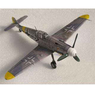 โมเดลกระดาษ 1:32 Germany Fighter Messerschmitt Bf-109 G6 G14 DIY