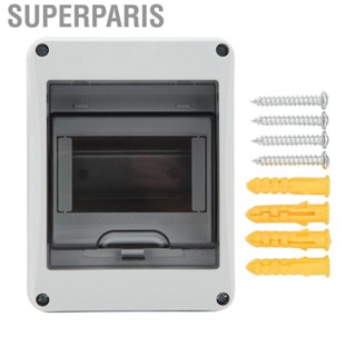 Superparis Circuit Breaker Distribution Box   5 Way Transparent Cover Protection Open Mounting IP65 for Home