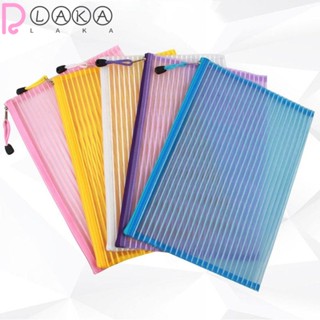 Lakamier กระเป๋าเครื่องสําอาง ผ้าไนล่อน PVC มีซิป 3 สี สําหรับตั้งแคมป์ เดินป่า