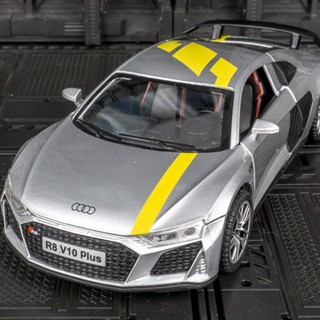 โมเดลรถยนต์ ขนาด 1:32 Audi R8 ของเล่นสําหรับเด็กผู้ชาย