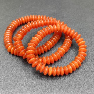 Carnelian สร้อยข้อมือ ประดับลูกปัดล้อ