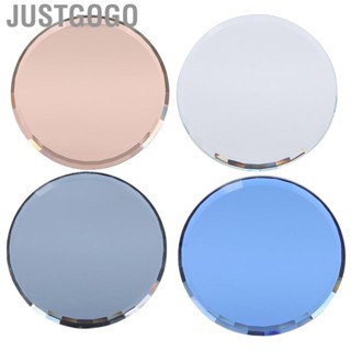 Justgogo False Nail Mirror Glass Display Board Art Manicure  Mixing