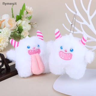 Flymesit พวงกุญแจ จี้ตุ๊กตาการ์ตูน Snow Monsters น่ารัก สําหรับแขวนกระเป๋าเป้สะพายหลัง ของขวัญเด็ก