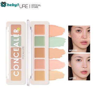 Focallure 5 Colour Corrector Concealer Palette Multicolor High Cover But Non-cakey Long-Lasting Naturale Green Concealer Face Makeup heby1