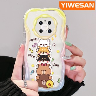 เคสโทรศัพท์มือถือนิ่ม ใส กันกระแทก ลายการ์ตูนสัตว์ Nice Day สําหรับ Huawei Mate 30 Pro Mate 40 Pro P30 Pro P40