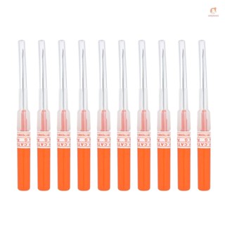 Onlylove เข็มเจาะร่างกาย จมูก สเตนเลส 14G แบบใช้แล้วทิ้ง 10 ชิ้น