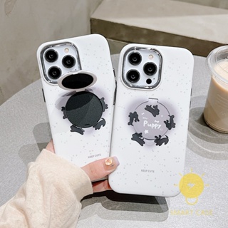 For เคสไอโฟน 14 Pro Max [Built-in Stand Detachable Two-piece] เคส Phone Case For iPhone 14 Pro Max Plus 13 12 11 For เคสไอโฟน11 Ins Korean Style Retro Classic Couple Shockproof Protective TPU Cover Shell