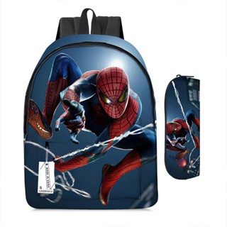 กระเป๋าเป้สะพายหลัง ลายการ์ตูน Spider Man สําหรับเด็กประถม