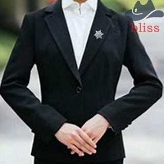 Bliss เข็มกลัด รูปดอกไม้ ประดับพลอยเทียม แวววาว เครื่องประดับแฟชั่น สําหรับผู้หญิง