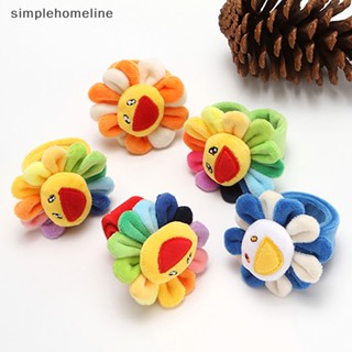 [simplehomeline] ใหม่ สายรัดข้อมือ แบบนิ่ม ลายการ์ตูนดอกทานตะวันน่ารัก หลากสีสัน ของขวัญวันเกิด สําหรับวันหยุด