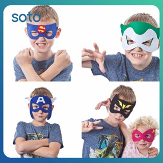 ♫ Superhero Eye Mask Halloween Mask Costume Dressing Up Kids Mask Birthday Party Decorations Halloween Costume