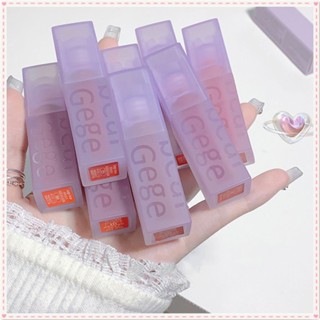 Gege Bear Color Mirror Light Velvet Fog Double Layer Lip Glaze Matte Smooth Moisturizing Lipstick Easy To Color Long Lasting Lip Makeup JOYFEEL