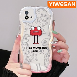 เคสโทรศัพท์มือถือแบบนิ่ม ใส กันกระแทก ลายการ์ตูนมอนสเตอร์ตัวเล็ก สีแดง หลากสี สําหรับ Realme C20 C20A C11 2021 C11 2020 Narzo 50i