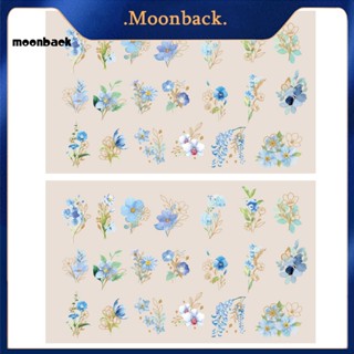 &lt;moonback&gt; สติกเกอร์กราฟฟิตี้ กันน้ํา ลายดอกไม้ สําหรับตกแต่งสมุดภาพ การ์ดอวยพร 40 ชิ้น ต่อถุง